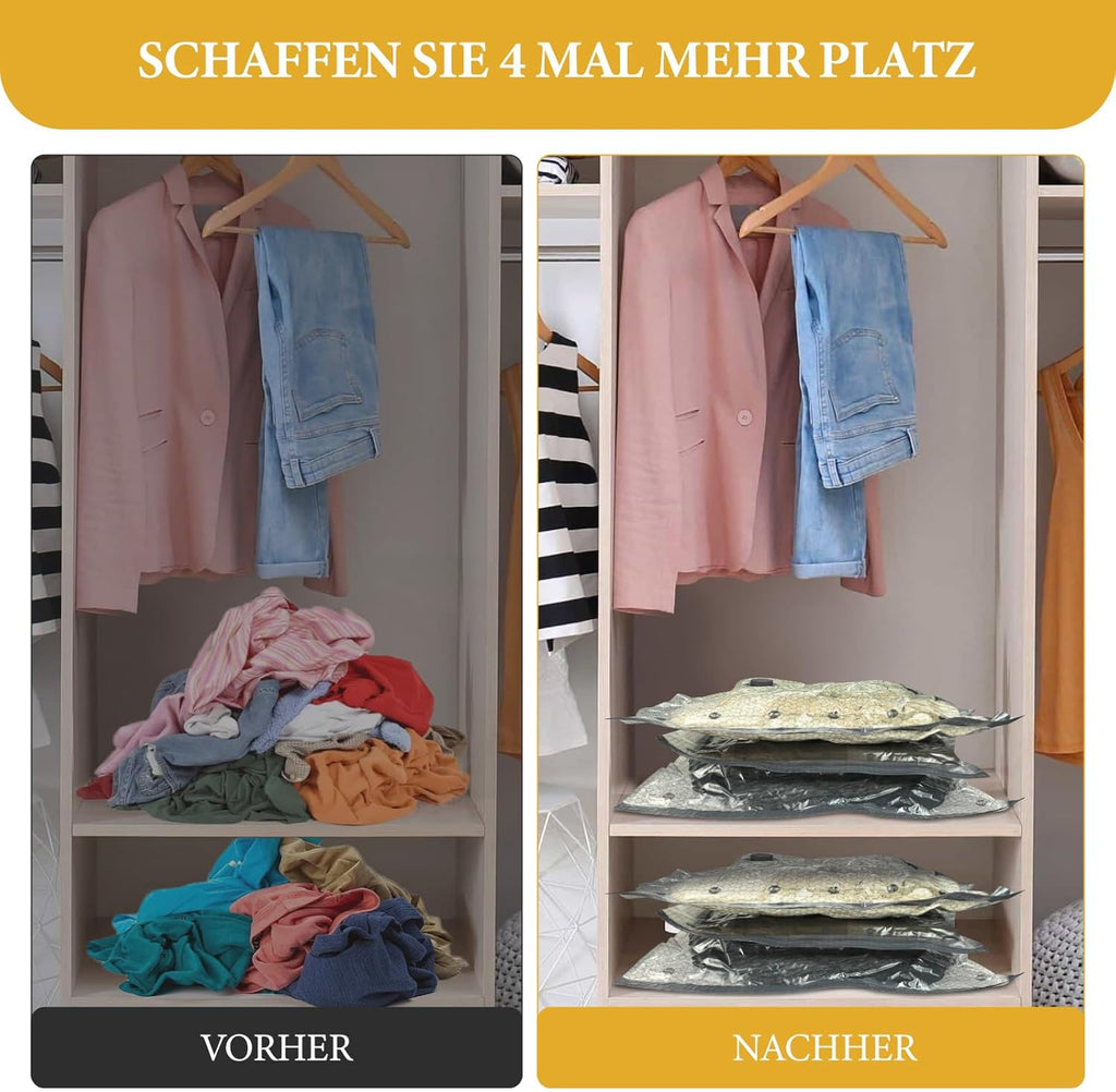 🧳 Vacuum Bags for Clothes – Travel & Storage Set