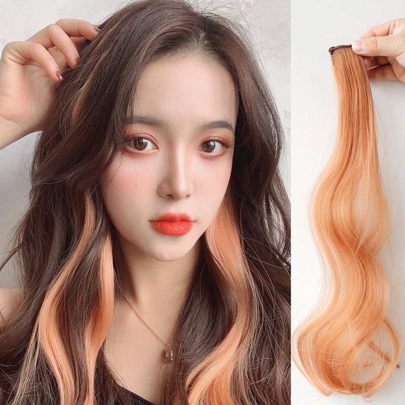 Curly Hair Extensions with Highlights Long Popular Color Wig