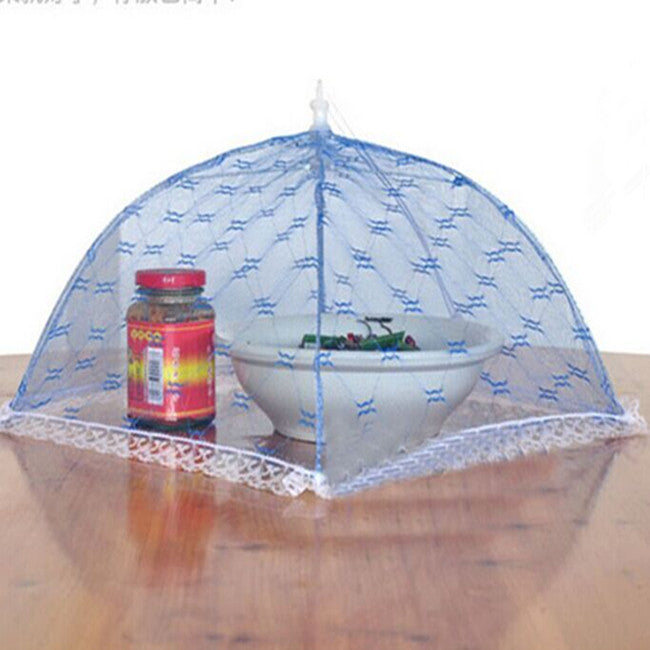 Lace Mesh Food Cover Large Foldable Fly Umbrella