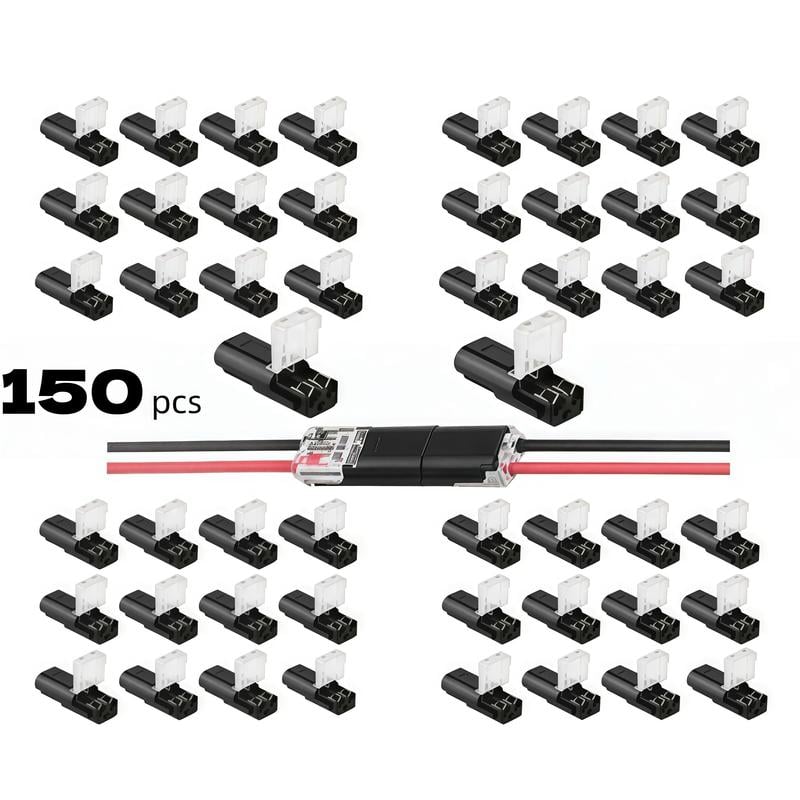 🔥LAST DAY 49% OFF - Double-Wire Plug-in Connector Led Light Strip Connectors 2 Pin