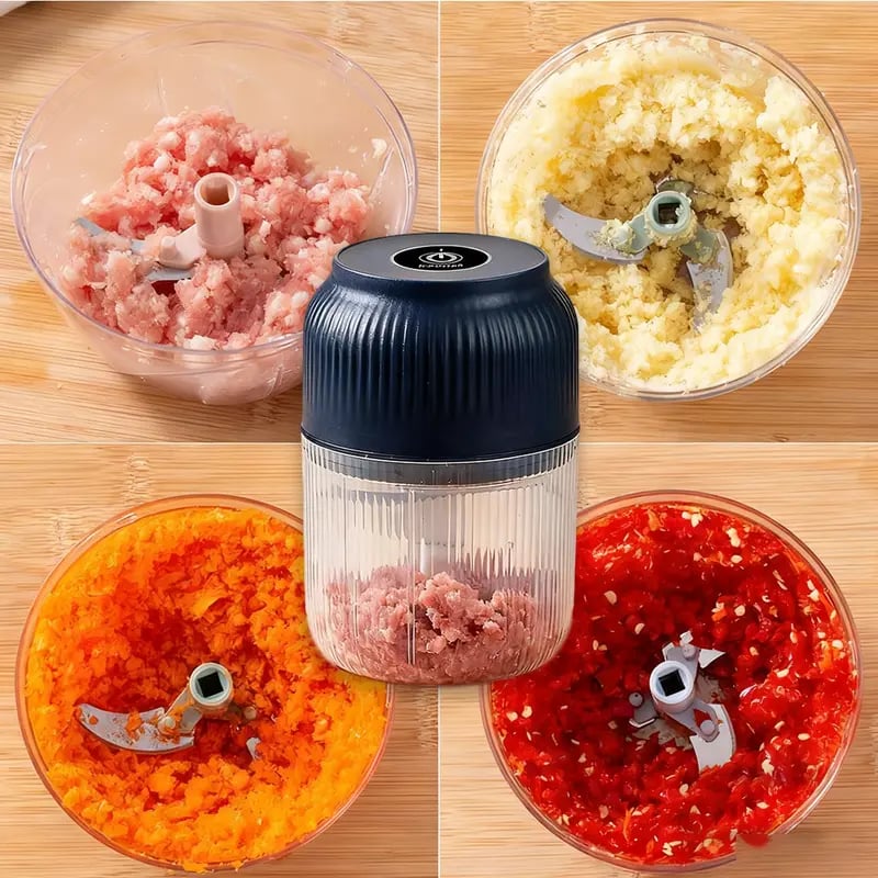 ✨ Ultimate Electric Garlic & Veggie Chopper – For Effortless, All-Day Food Prep! ⏱️🔪