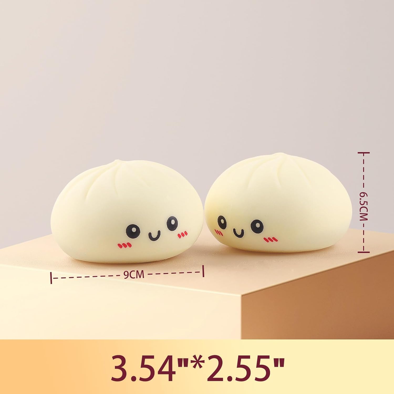 Stress-relieving toy expression buns