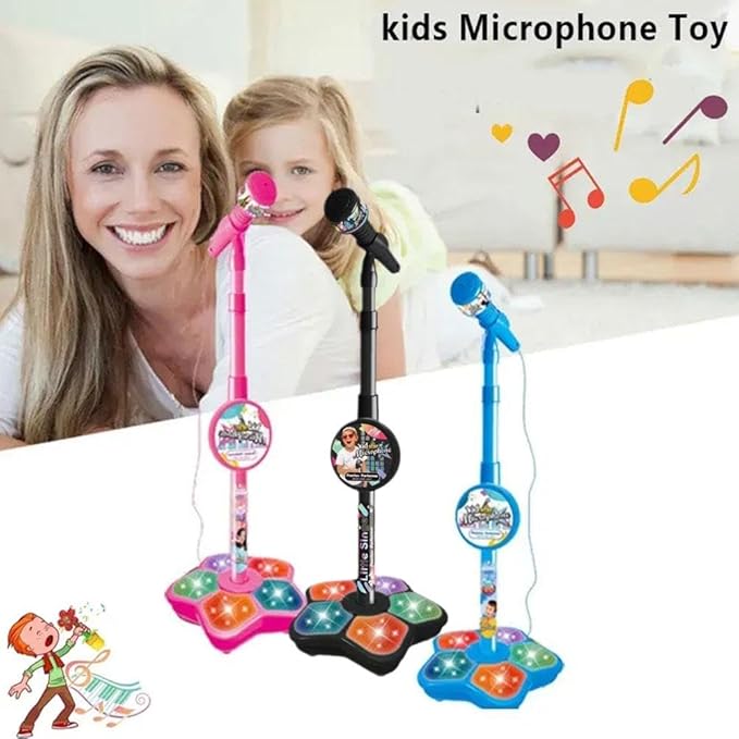 💥Microphone Toy, Karaoke Machine Toy with Light
