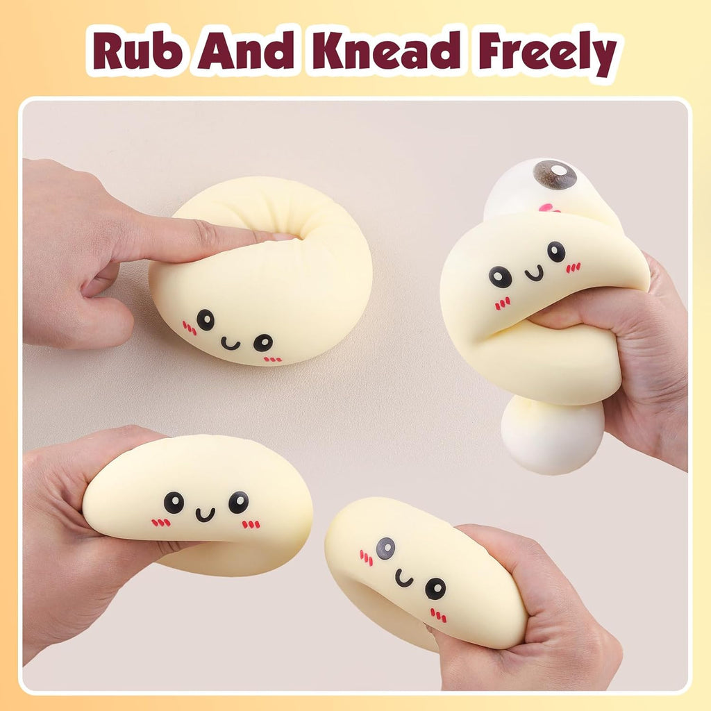 Stress-relieving toy expression buns