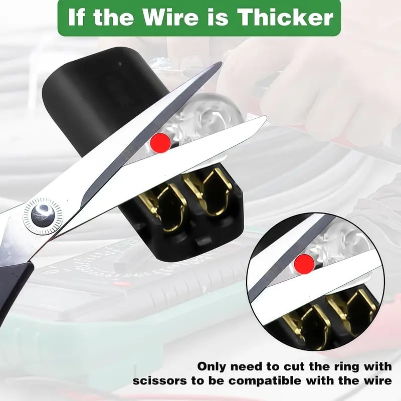 🔥LAST DAY 49% OFF - Double-Wire Plug-in Connector Led Light Strip Connectors 2 Pin