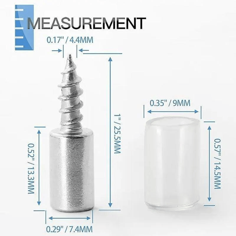 40 Count Self-Tapping Screws,Shelf Support Pegs,Shelf Pins with Non-Slip Sleeve