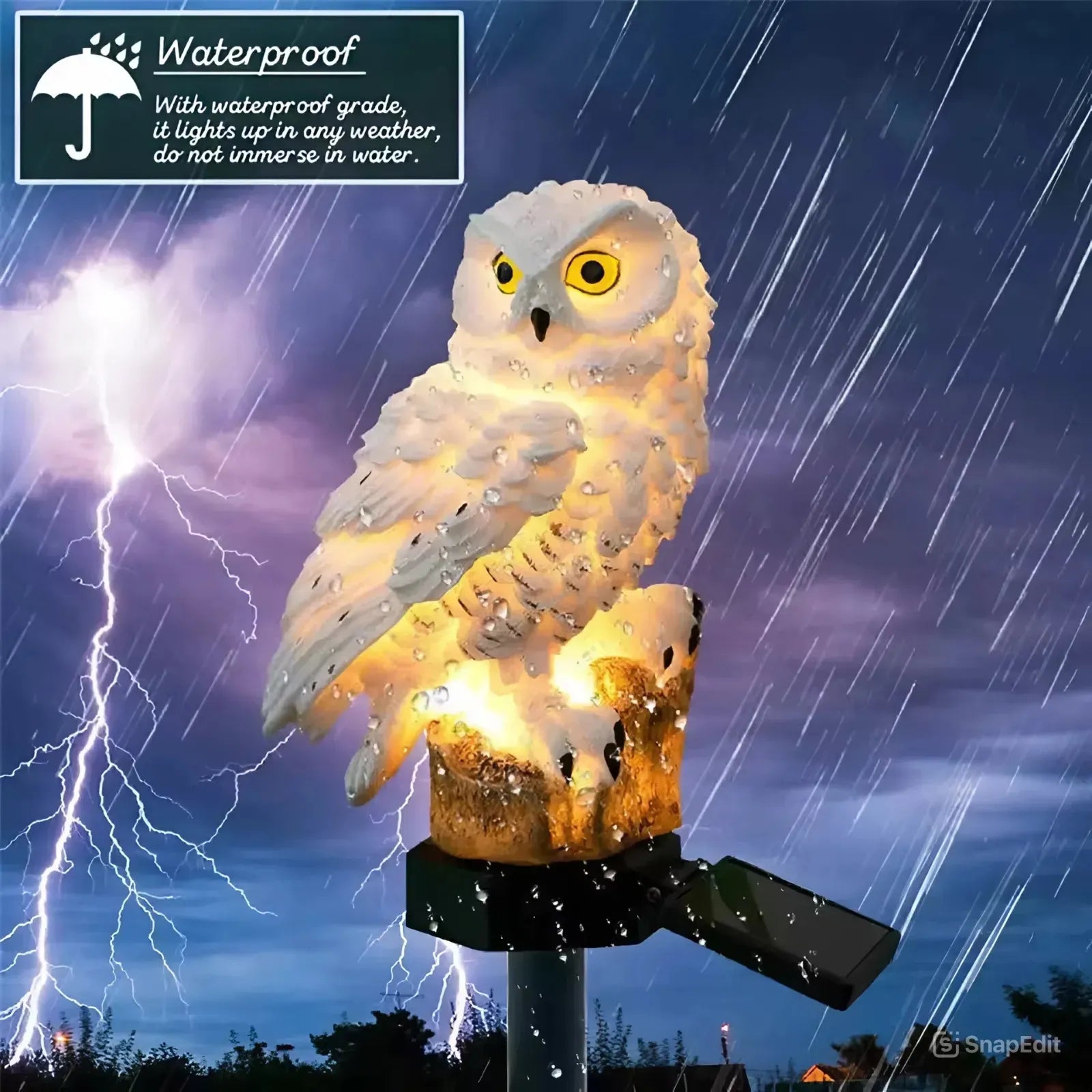 🔥 Holiday Special🔥 Waterproof Solar Owl Light