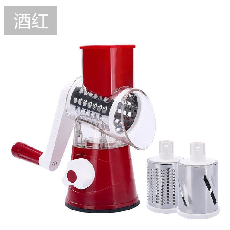 🥕3-in-1 rotating cheese and vegetable grater