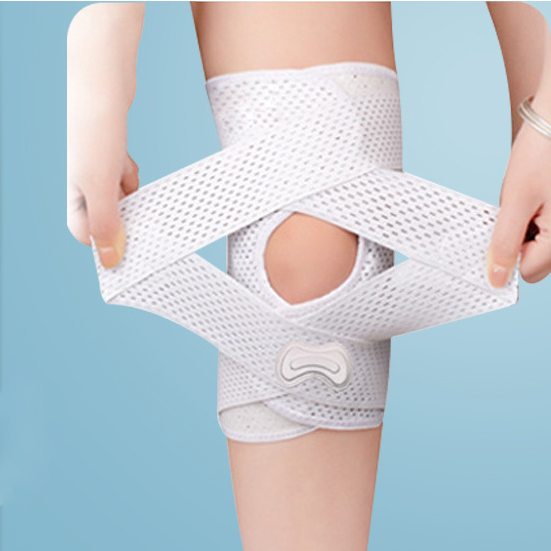 Open Patella Knee Brace with V-Shaped Cross Straps