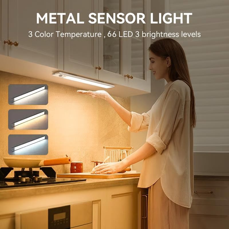 66LED Rechargeable Motion Sensor Under Cabinet Lights