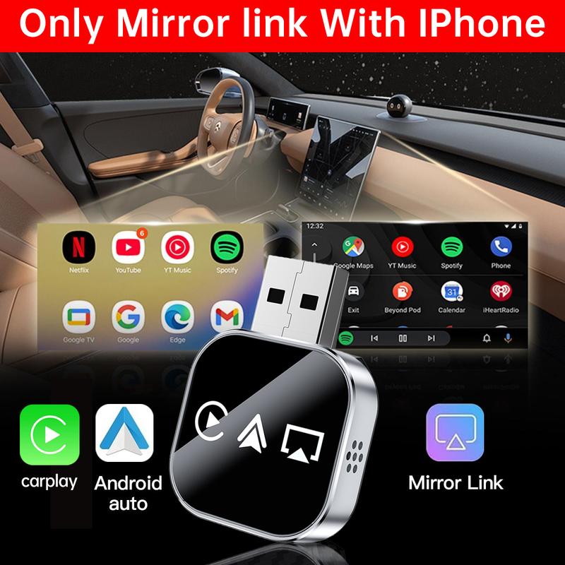 🔥2026 Upgrade 3 in 1 Wireless Carplay Mirror Link Adapter