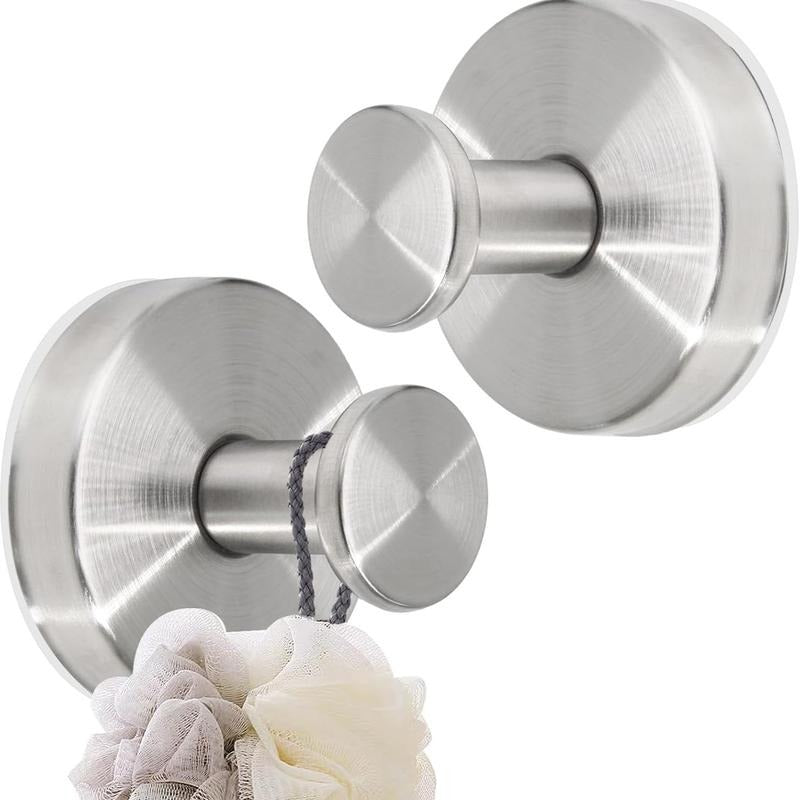Black Shower Suction Hooks – Twist &amp; Lock No-Drill Bathroom Organizers