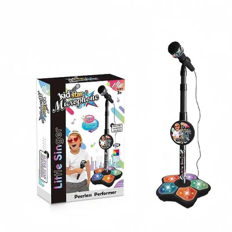 💥Microphone Toy, Karaoke Machine Toy with Light