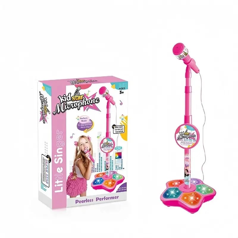 💥Microphone Toy, Karaoke Machine Toy with Light