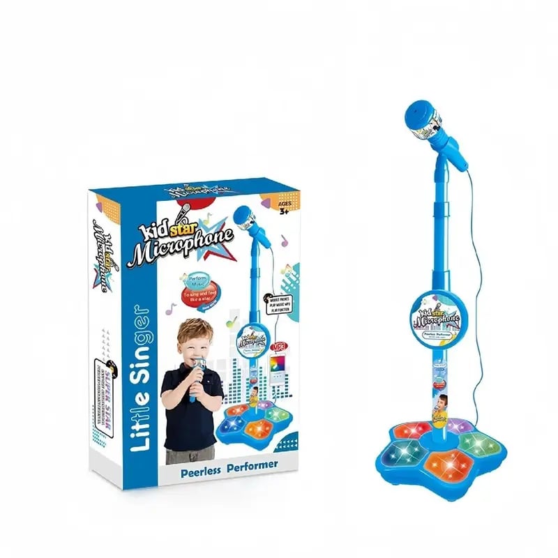💥Microphone Toy, Karaoke Machine Toy with Light