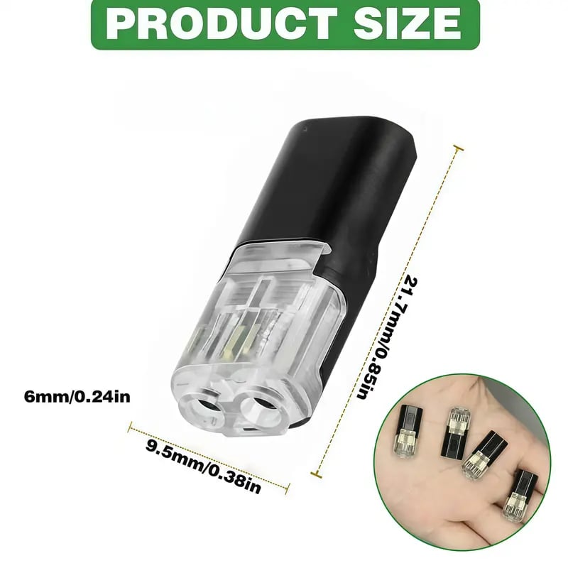 🔥LAST DAY 49% OFF - Double-Wire Plug-in Connector Led Light Strip Connectors 2 Pin